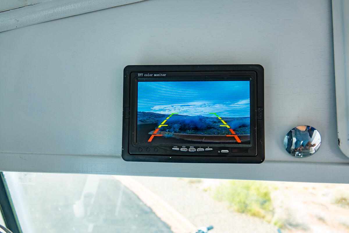 Back Up Camera Monitor Serves as the Rear View Mirror