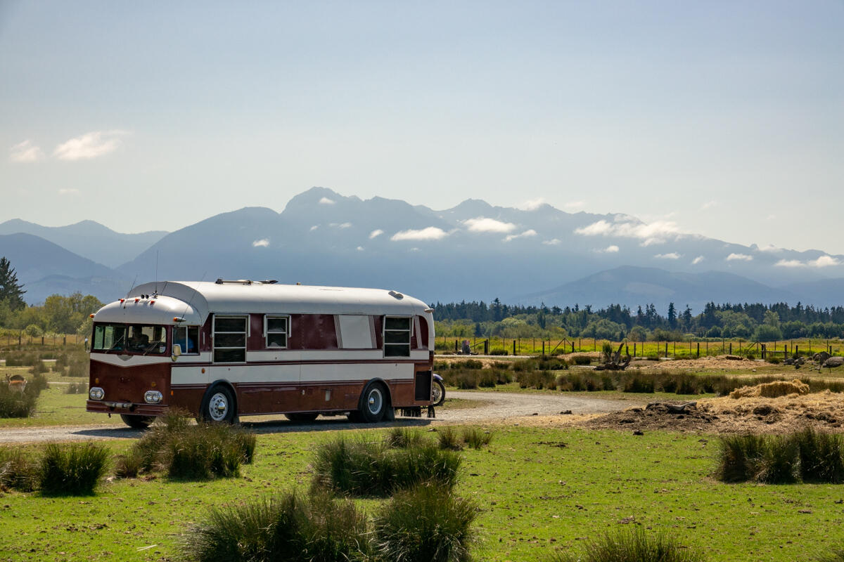 Scarlett the Bus in Olympic Game Farm